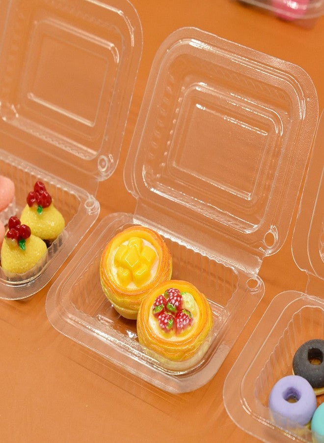 HOMICO 60 Pieces Miniature Supermarket Food Take Out Containers for Dollhouse Kitchen 30pcs Lunch Box and 30pcs Packaging Box Stickers Mini Takeaway Snacks Fruit Food Accessories - Image 5